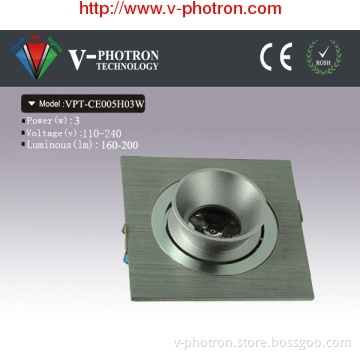High Power No Radiation 3W LED Ceiling Lights